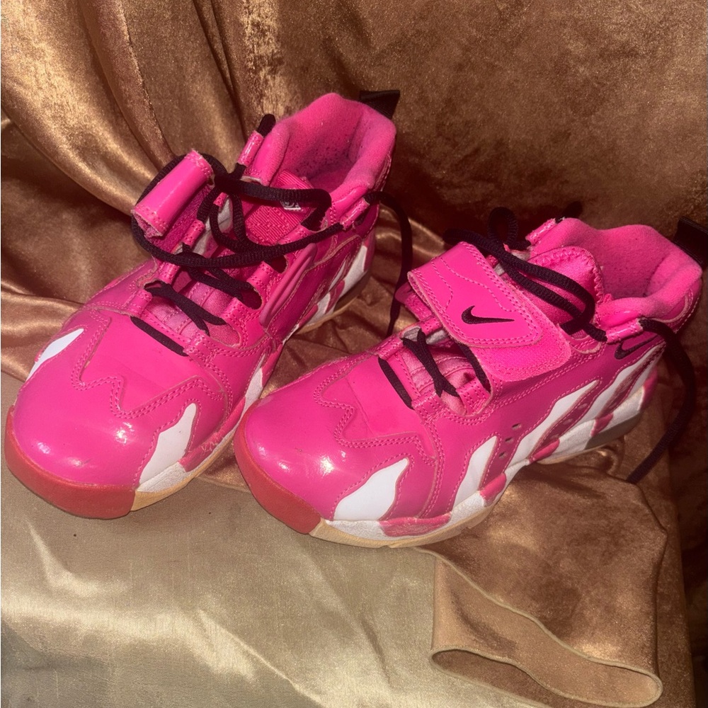 Nike Kids Vibrant Pink and White Sneakers Kenny Griffin